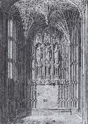 unknow artist Westminster Abbey,the north aisle of Henry Vii-s Chapel oil painting reproduction